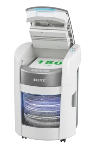 Niszczarka automatyczna Leitz IQ OptiMax AutoFeed Home Office 150 P5, mikrościnki