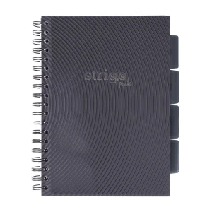Kołonotatnik Strigo Pads B5 100 kartek kratka, szary
