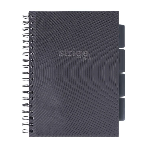 Kołonotatnik Strigo Pads B5 100 kartek kratka, szary