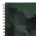 Kołonotatnik Strigo Pads A4 100 kartek kratka, ciemnozielony