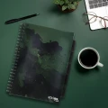 Kołonotatnik Strigo Pads A4 100 kartek kratka, ciemnozielony
