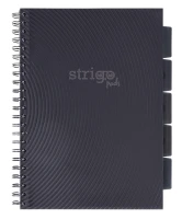 Kołonotatnik Strigo Pads A4 100 kartek kratka, szary