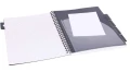 Kołonotatnik Strigo Pads A4 100 kartek kratka, szary