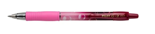 Długopis żelowy różowy automatyczny Pilot G2 Bubble 0,7 mm, niebieski tusz 