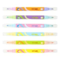 Zakreślacz Strigo 2w1, 12 kolorów, 6 neonowych, 6 pastelowych dwustronne