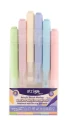 Marker akrylowy Strigo Brush 6 kolorów, końcówka pędzelkowa, pastel