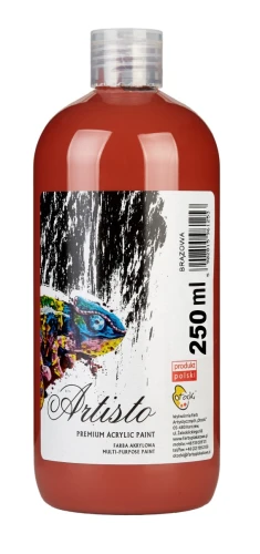 Farba akrylowa Otocki 250 ml, brązowa