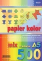 Papier ksero kolorowy A-5 mix (10 kolorów) 500 arkuszy