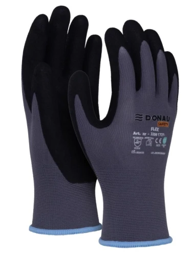 Rękawice robocze DONAU SAFETY Flex rozm. 9 szare  