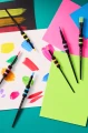Pędzle szkolne Faber-Castell Black 6 sztuk, miękki uchwyt