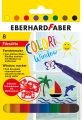 Pisaki do szyb Eberhard Faber 8 kolorów + 3 szablony