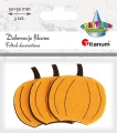 Ozdoby filcowe Titanum Craft-Fun Series Dynie, 3 sztuki