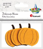 Ozdoby filcowe Titanum Craft-Fun Series Dynie, 3 sztuki