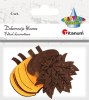 Ozdoby filcowe Titanum Craft-Fun Series Jesień, 6 sztuk