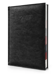 Kalendarz książkowy Agenda Notami  A-5 dzienny, czarny 