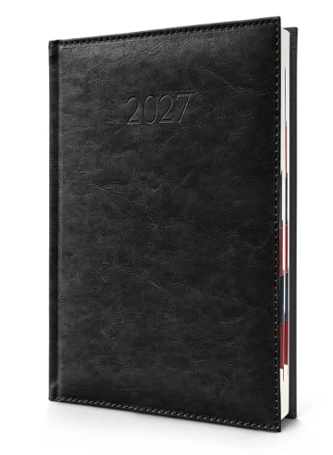 Kalendarz książkowy Agenda Notami  A-5 dzienny, czarny 