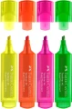 Zakreślacz Faber-Castell 154604 neonowe, 4 kolory 