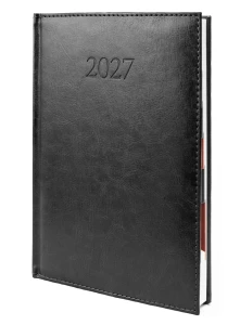 Kalendarz książkowy Agenda Notami  B-5 dzienny, czarny 