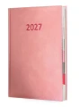 Kalendarz książkowy Agenda Notami  A-4 dzienny, pudrowy róż