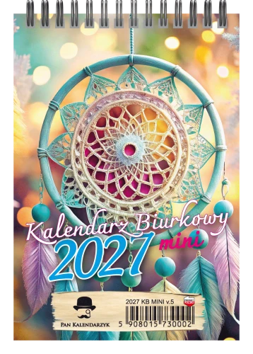 Kalendarz biurkowy pionowy Mini tygodniowy, Pan Kalendarzyk