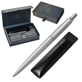 Zestaw Parker Jotter Stainless Steel CT długopis z etui skórzanym