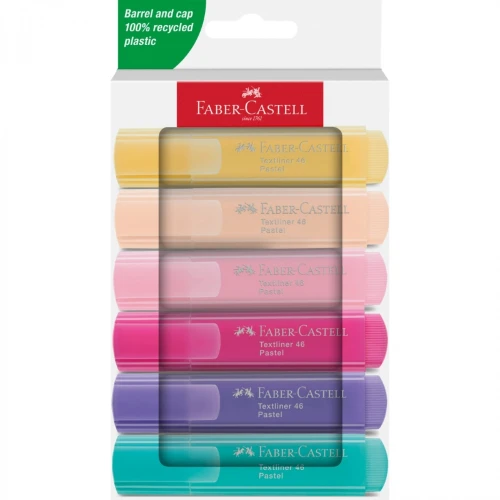 Zakreślacz Faber Castell 1546 pastelowy, 6 kolorów