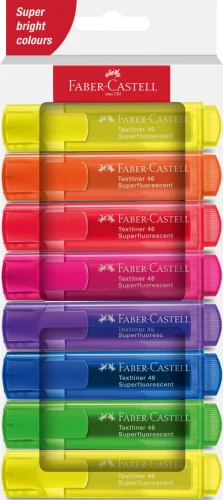 Zakreślacz Faber-Castell 1546 neonowy, 8 kolorów