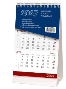 Kalendarz biurkowy pionowy trójdzielny KB038B, Wydawnictwo Wokół Nas