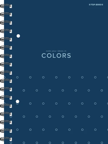 Kołonotatnik TOP 2000 Colors A-5 100 kartek, kratka