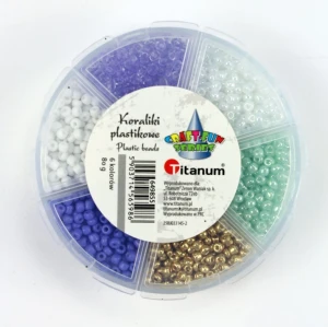 Koraliki Titanum Craft-Fun 3 mm, 6 kolorów