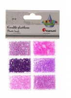 Koraliki Titanum Craft-Fun 32 g, fioletowe
