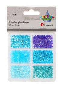 Koraliki Titanum Craft-Fun 32 g, niebieskie