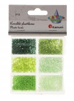 Koraliki Titanum Craft-Fun 32 g, zielone