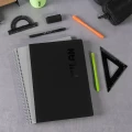 Kołonotatnik notes  na spirali Milan Shadow kratka A4 80 kartek, szary