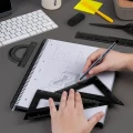 Kołonotatnik notes  na spirali Milan Shadow kratka A4 80 kartek, czarny