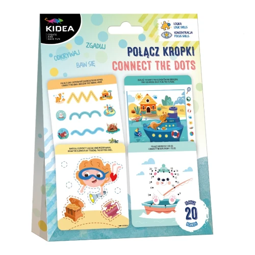 Zestaw edukacyjny Kidea, Łącz Kropki 