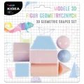 Modele 3D figur geometrycznych Kidea pastelowe, 8 sztuk 