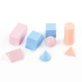 Modele 3D figur geometrycznych Kidea pastelowe, 8 sztuk 