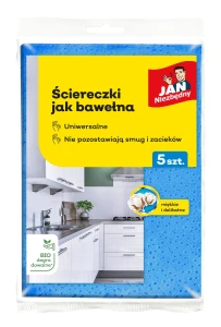 Ściereczki jak bawełna Jan Niezbędny, 5 sztuk