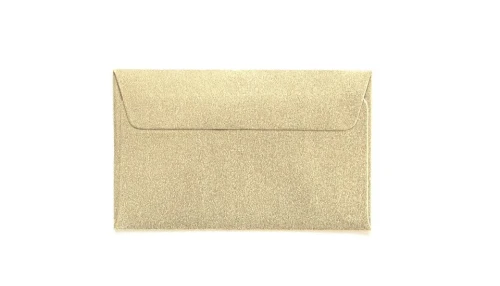Koperta ozdobna Pearl złoty, 70x100 mm, 120g, 10 sztuk