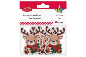 Naklejki piankowe Titanum Craft-Fun Jelonki, 5 sztuk 