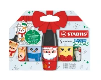 Zakreślacz Stabilo Boss mini Frosty Friends, 5 kolorów 