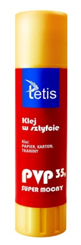 Klej biurowy Tetis PVP w sztyfcie 35g