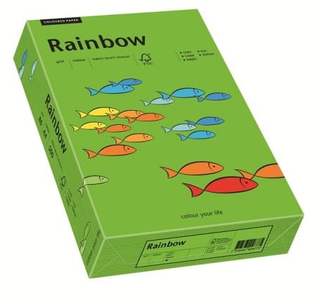 Papier kolorowy Rainbow A-4 80g/m², 500 arkuszy, ciemny zielony (R78)