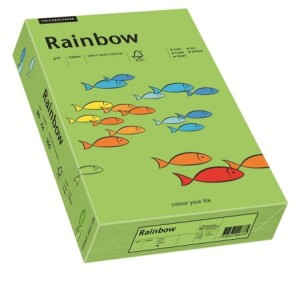 Papier ksero kolorowy Rainbow A-4 80g/m², 500 arkuszy, zielony (R76)