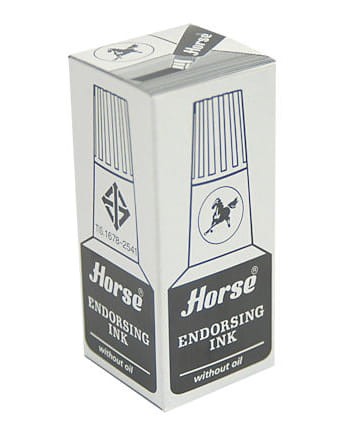 Tusz do pieczątek Horse, 28 ml, czarny
