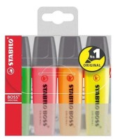 Zakreślacz Stabilo Boss 70/4, 4 kolory
