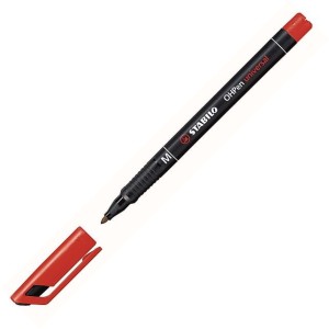 Foliopis Stabilo OHPen, M, czerwony
