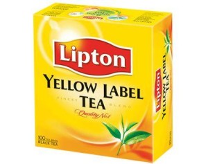 Herbata czarna  Lipton w torebkach, 100 sztuk