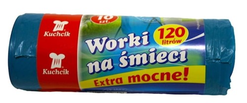 Worki na śmieci 120l/25 sztuk